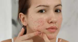 Có nên tự nặn mụn ẩn ở má